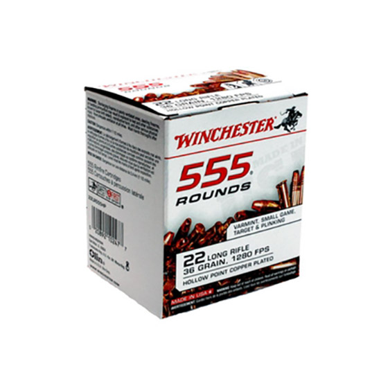 WIN 22LR 36GR COPPER HP 555/10 - Ammunition